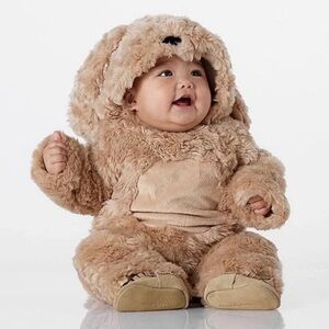 Pottery Barn Kids Baby Labradoodle Dog faux fur Costume 12-24 months